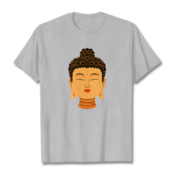 Buddha Stones Błogosławiona Medytacja Budda Koszulka T-shirt - Jasnoszary - 2XL - image 18