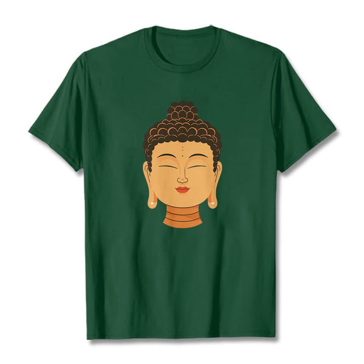 Buddha Stones Błogosławiona Medytacja Budda Koszulka T-shirt - ForestGreen - 2XL - image 3