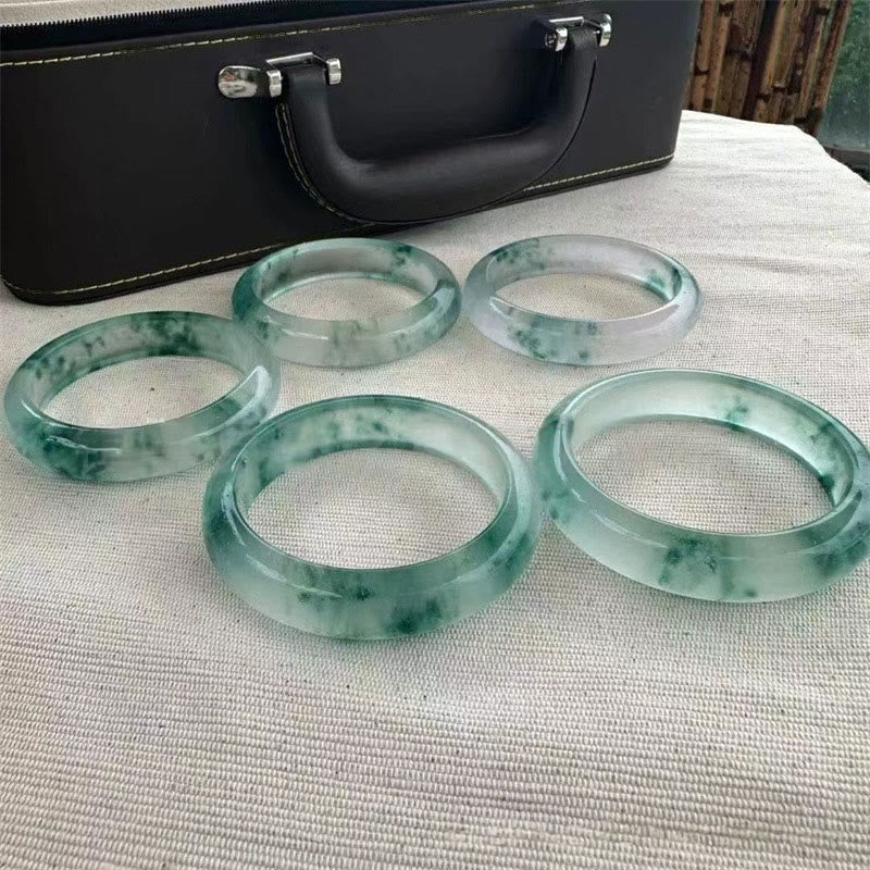 Bransoletka z Buddha Stones Naturalny Jade Pływający Kwiat Szczęścia