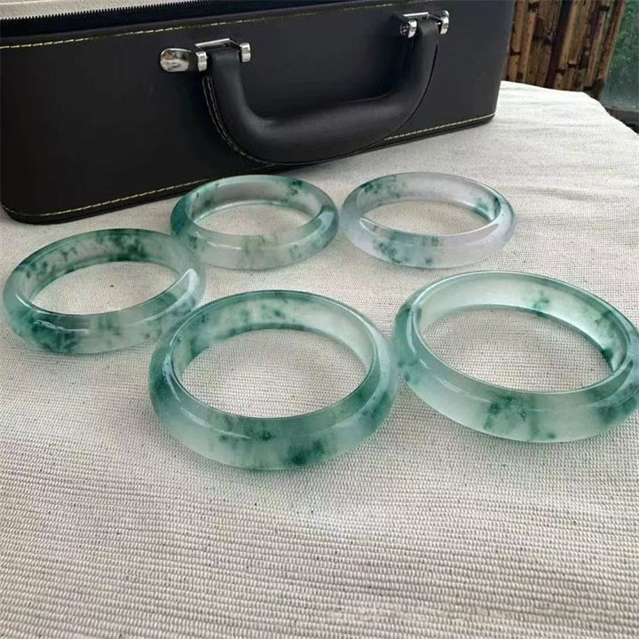 Bransoletka z Buddha Stones Naturalny Jade Pływający Kwiat Szczęścia