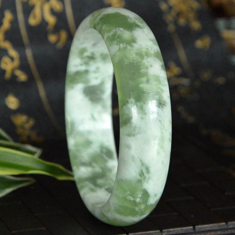 Bransoletka z naturalnego jadeitu , Buddha Stones , szczęścia i dobrobytu
