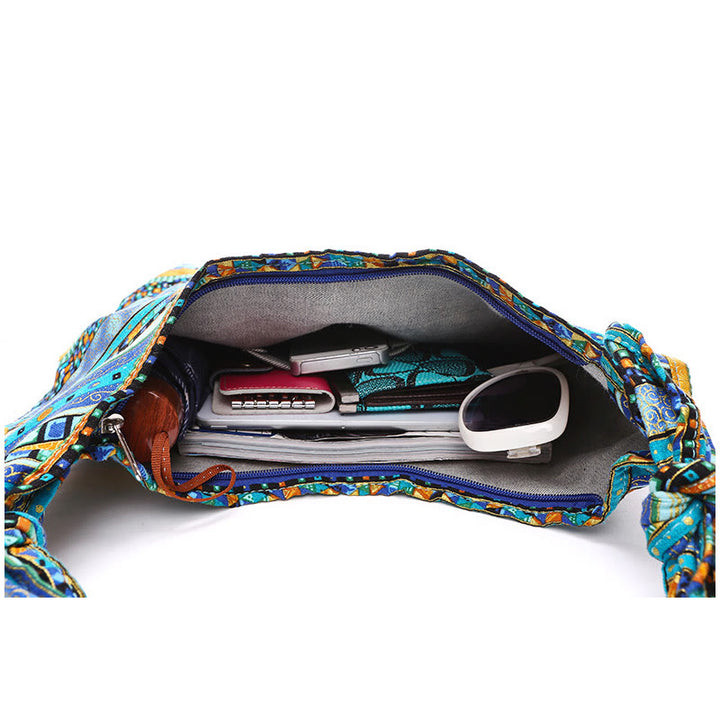 Torebka na ramię Buddha Stones Cotton Stripes Crossbody Bag