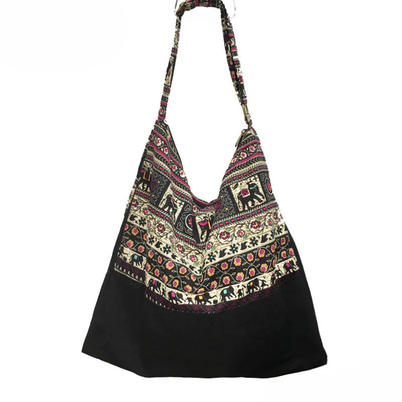Torba na ramię z bawełny Buddha Stones Crossbody Bag