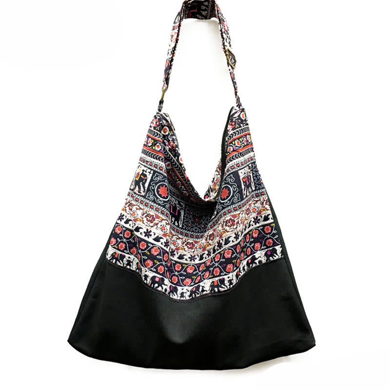 Torba na ramię z bawełny Buddha Stones Crossbody Bag
