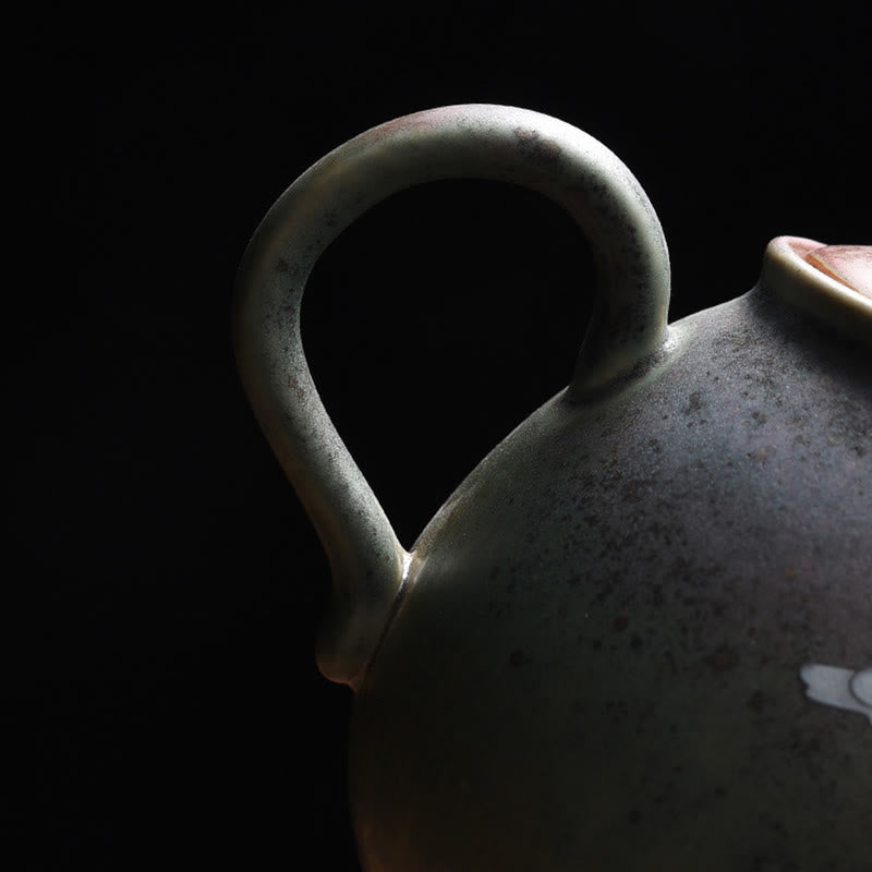 Buddha Stones Biały Żuraw Chmura Chiński Gongfu Herbata Ceramiczny Czajnik Kung Fu