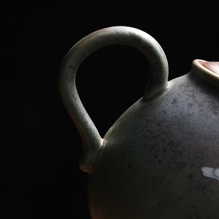 Buddha Stones Biały Żuraw Chmura Chiński Gongfu Herbata Ceramiczny Czajnik Kung Fu