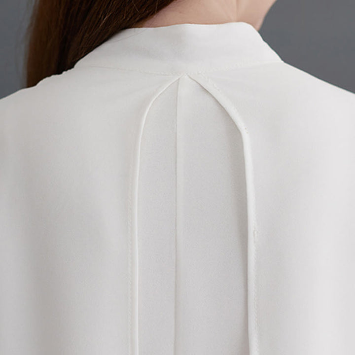 Buddha Stones 2 szt. Żaba-guzik Długi rękaw Midi Sukienka Szerokie Nogawki Spodnie Szyfon Zen Zestaw Damski - image 11