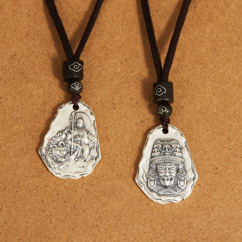 Buddha Stones 999 Srebro Sterlingowe Ksitigarbha Budda Zakiram Naszyjnik Wisiorek Bogini - image 8