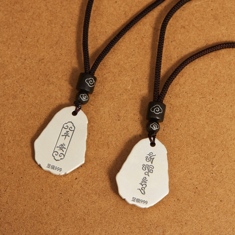 Buddha Stones 999 Srebro Sterlingowe Ksitigarbha Budda Zakiram Naszyjnik Wisiorek Bogini - image 9