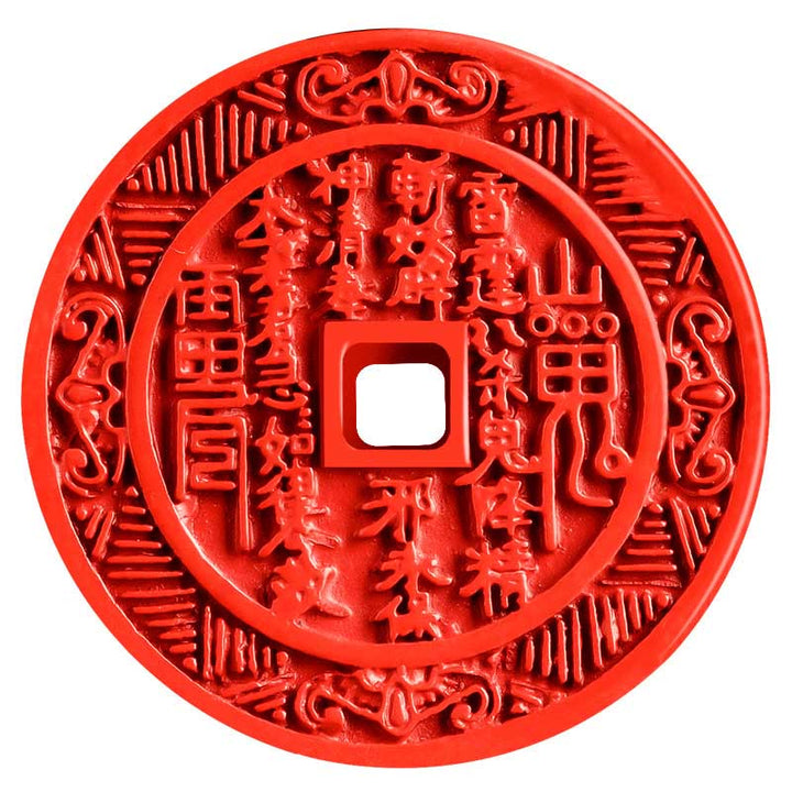 Buddha Stones Naturalne Duchy Górskie Cinnabar Wydaj Pieniądze Bagua Design Błogosławieństwo Naszyjnik Wisiorek