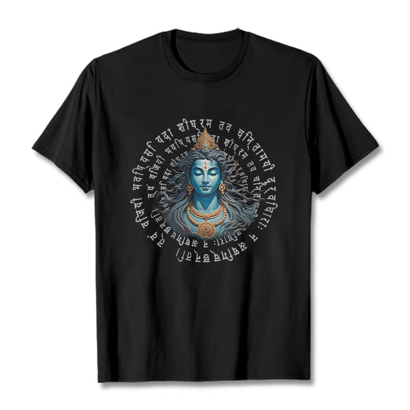 Buddha Stones w Sanskrycie Wygrałeś, kiedy się uczysz Koszulka T-shirt - Czarny - 2XL - image 0