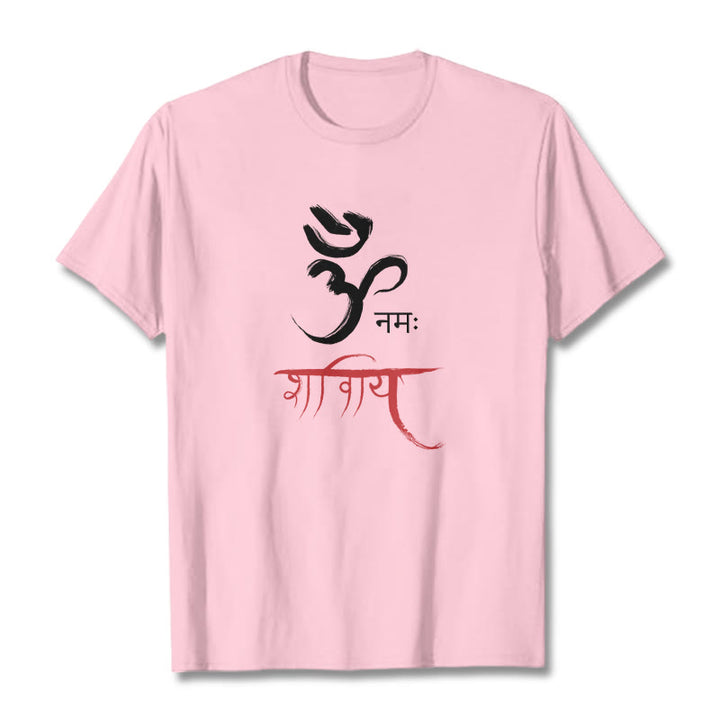 T-shirt z Buddha Stones OM NAMAH SHIVAYA - Jasnoróżowy - 2XL - image 13