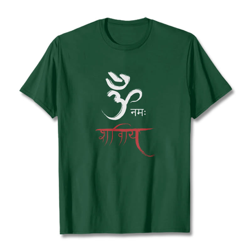 T-shirt z Buddha Stones OM NAMAH SHIVAYA - ForestGreen - 2XL - image 10