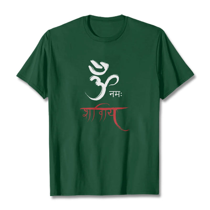 T-shirt z Buddha Stones OM NAMAH SHIVAYA - ForestGreen - 2XL - image 10