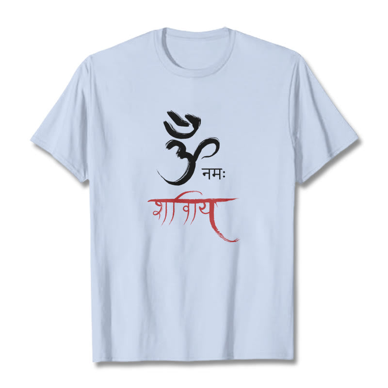 T-shirt z Buddha Stones OM NAMAH SHIVAYA - Jasnoniebieski - 2XL - image 18