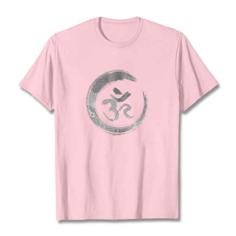 Koszulka Buddha Stones OM Mantra Sanskryt - Jasnoróżowy - 2XL - image 11