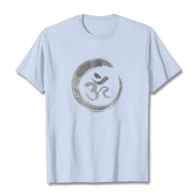 Koszulka Buddha Stones OM Mantra Sanskryt - Jasnoniebieski - 2XL - image 17