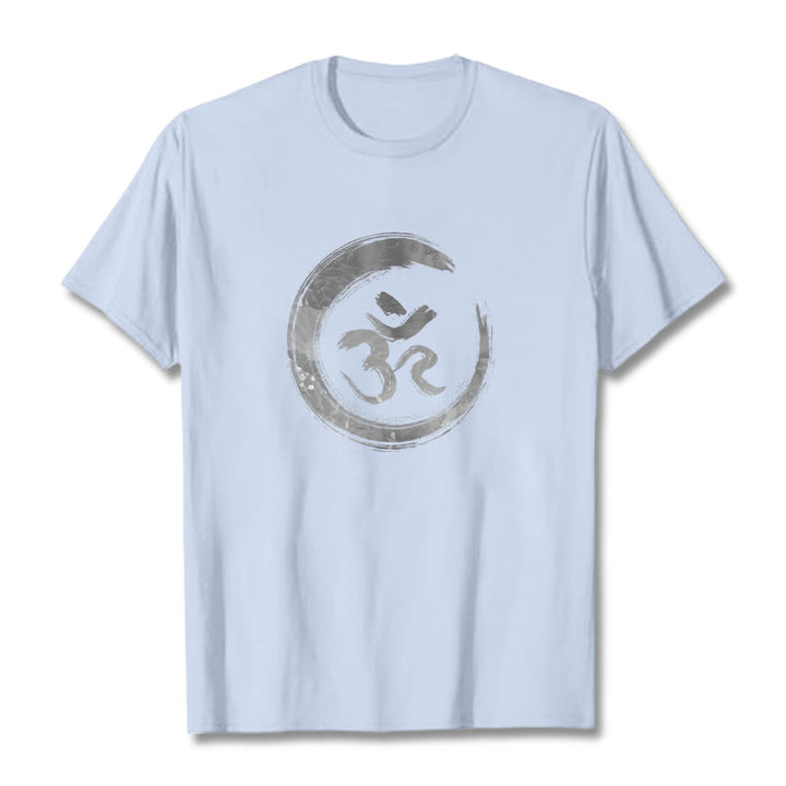 Koszulka Buddha Stones OM Mantra Sanskryt - Jasnoniebieski - 2XL - image 17