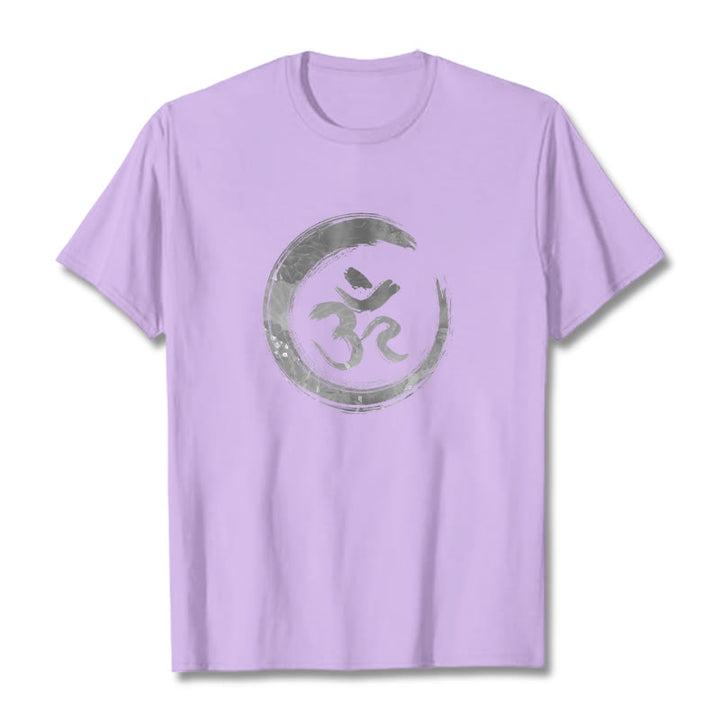 Koszulka Buddha Stones OM Mantra Sanskryt - Śliwka - 2XL - image 15