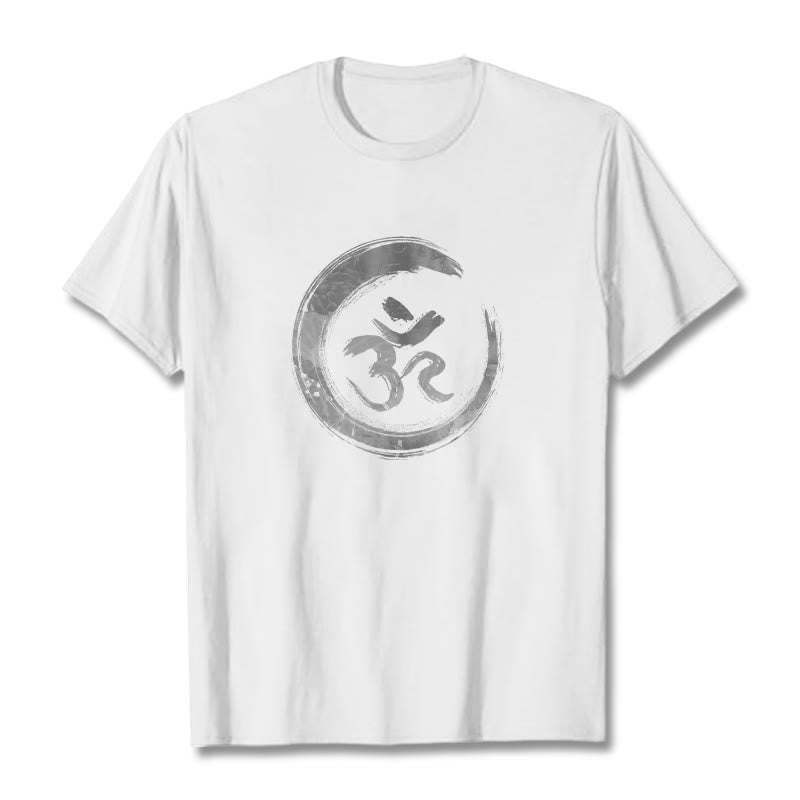 Koszulka Buddha Stones OM Mantra Sanskryt - Biały - 2XL - image 4