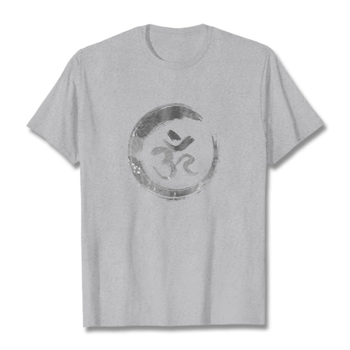 Koszulka Buddha Stones OM Mantra Sanskryt - Jasnoszary - 2XL - image 18