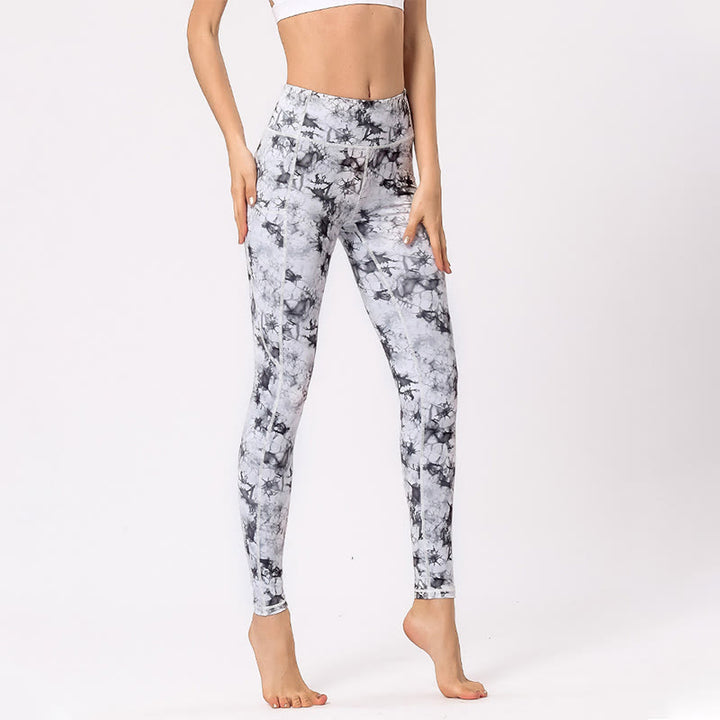 Buddha Stones Kolorowe Spodnie Nadruk Sportowe Ćwiczenia Fitness Legginsy Damskie Spodnie Do Jogi - image 13