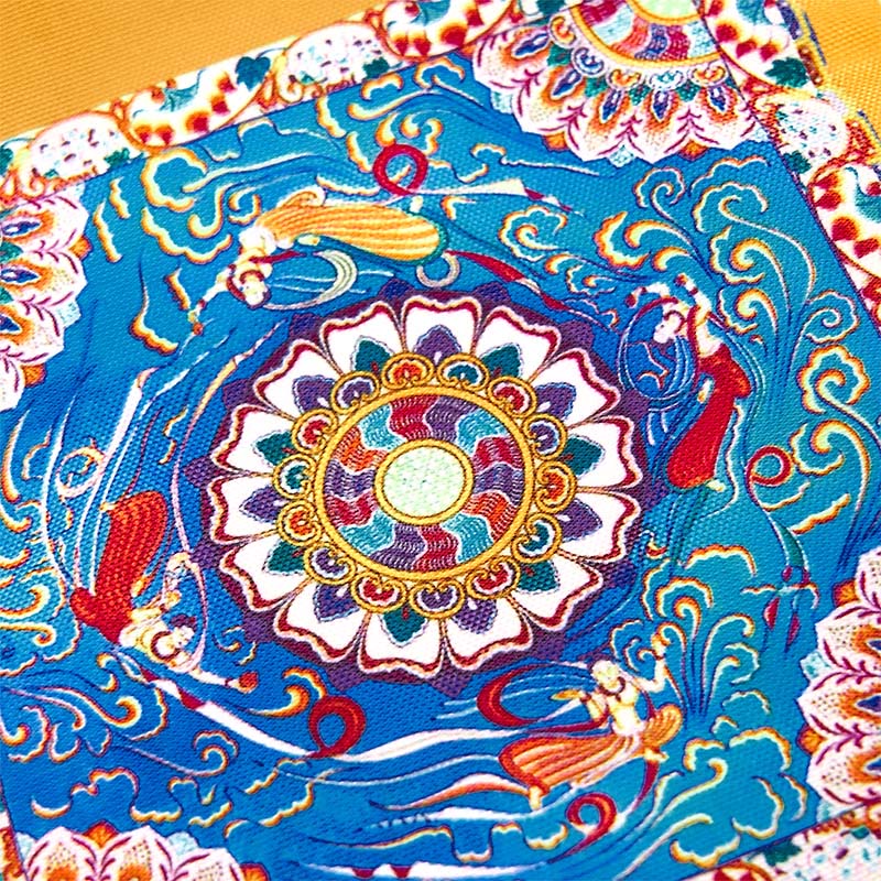 Buddha Stones Dunhuang Latające Apsaras Lotosowe Posągi Buddy Płócienna Torebka