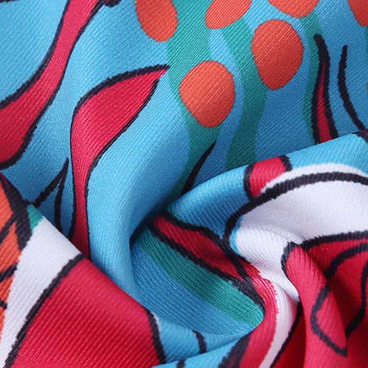 Buddha Stones Kolorowe Płatki Kwiatów Liście Nadruk Sport Ćwiczenia Fitness Wysoki Stan Legginsy Damskie Spodnie Do Jogi - image 22