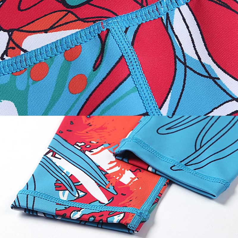 Buddha Stones Kolorowe Płatki Kwiatów Liście Nadruk Sport Ćwiczenia Fitness Wysoki Stan Legginsy Damskie Spodnie Do Jogi - image 23