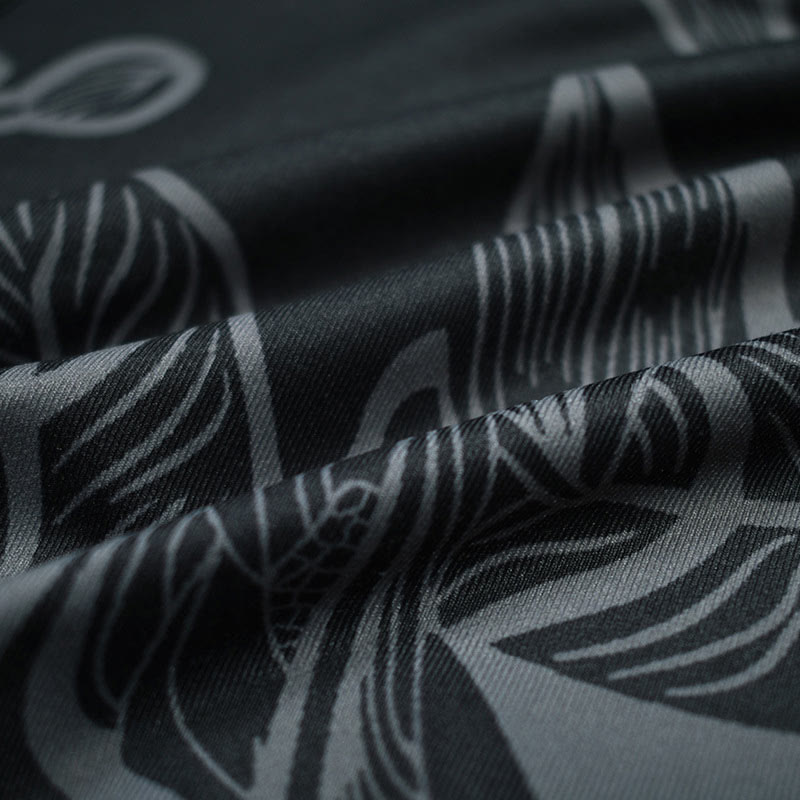 Buddha Stones Proste Liście Nadruk Sportowe Leginsy Fitness Damskie Spodnie Do Jogi - image 11