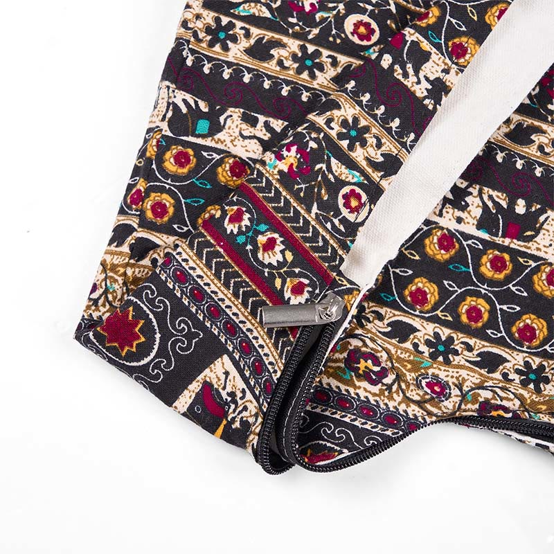 Torebka na ramię z bawełny Buddha Stones Elephant Stripes Crossbody