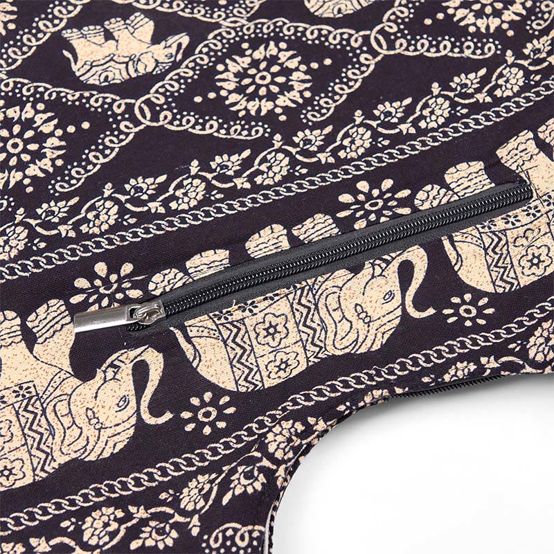 Torebka na ramię z bawełny Buddha Stones Elephant Stripes Crossbody