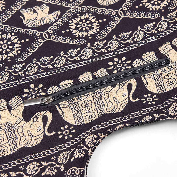 Torebka na ramię z bawełny Buddha Stones Elephant Stripes Crossbody