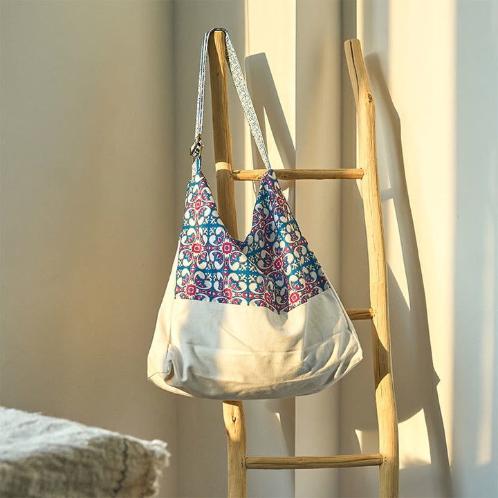 Torba na ramię z bawełny Buddha Stones Crossbody Bag