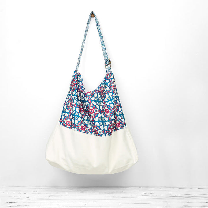 Torba na ramię z bawełny Buddha Stones Crossbody Bag