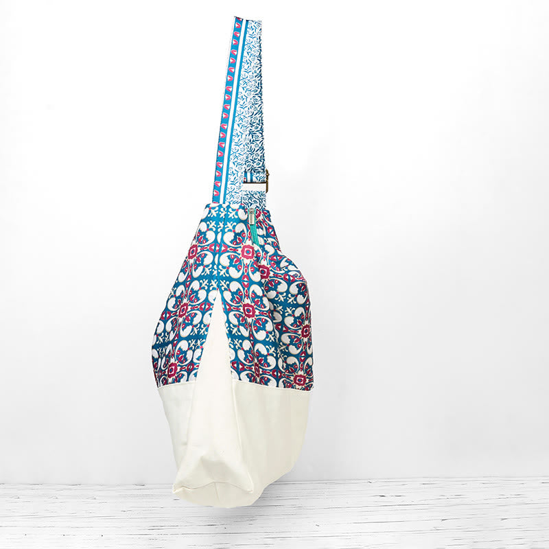 Torba na ramię z bawełny Buddha Stones Crossbody Bag