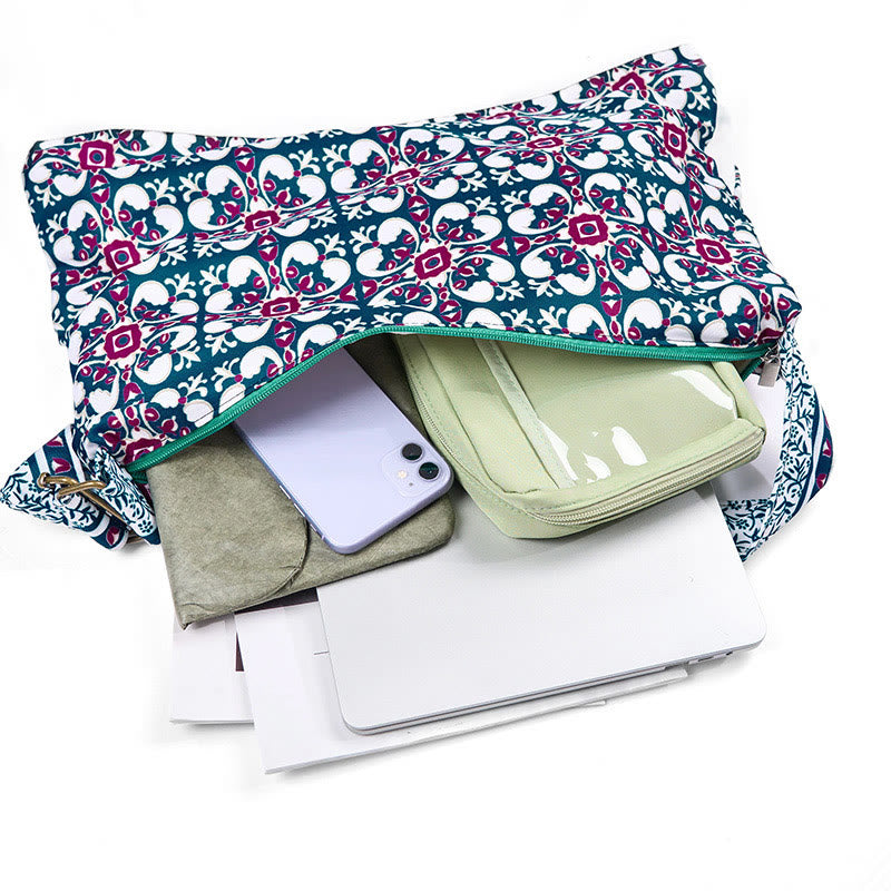 Torba na ramię z bawełny Buddha Stones Crossbody Bag
