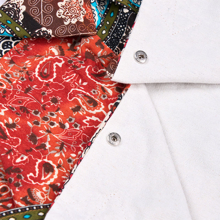 Torba na ramię z bawełny w kolorowe paski z motywem Buddha Stones - image 7