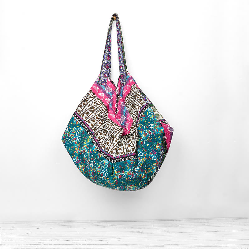 Torba na ramię z bawełny w kolorowe paski z motywem Buddha Stones - image 15