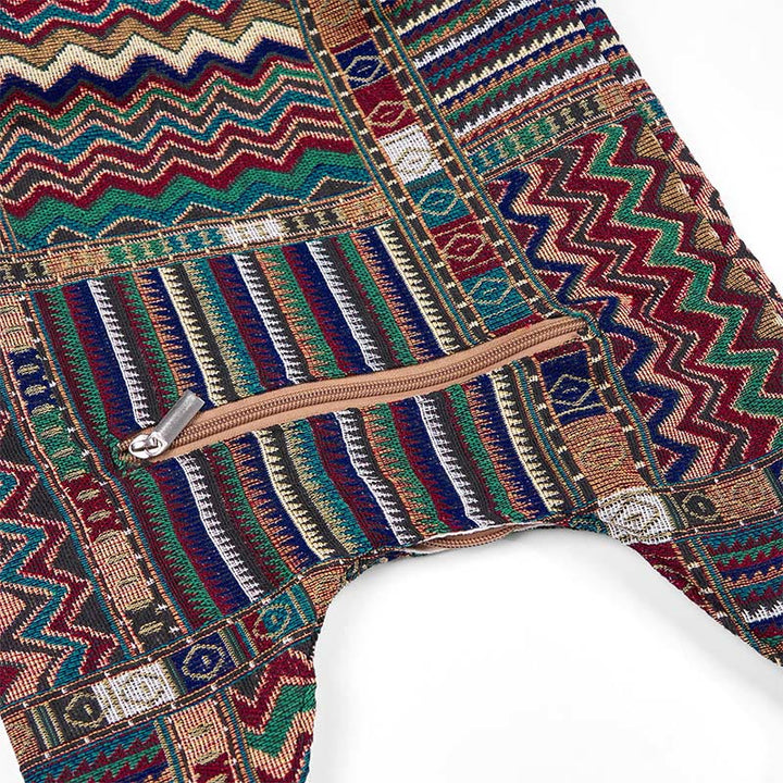 Buddha Stones Zielono-brązowe fale Wzór Bawełniana Torba Crossbody Torba na Ramię