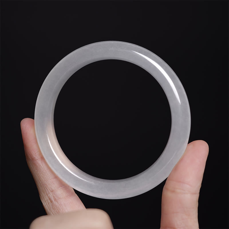 Buddha Stones Naturalny Złoty Jedwabny Jadeit Bransoletka Bogactwo Szczęście Bangle