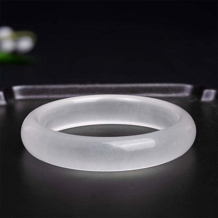 Buddha Stones Naturalny Złoty Jedwabny Jadeit Bransoletka Bogactwo Szczęście Bangle