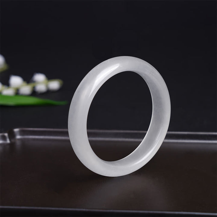 Buddha Stones Naturalny Złoty Jedwabny Jadeit Bransoletka Bogactwo Szczęście Bangle