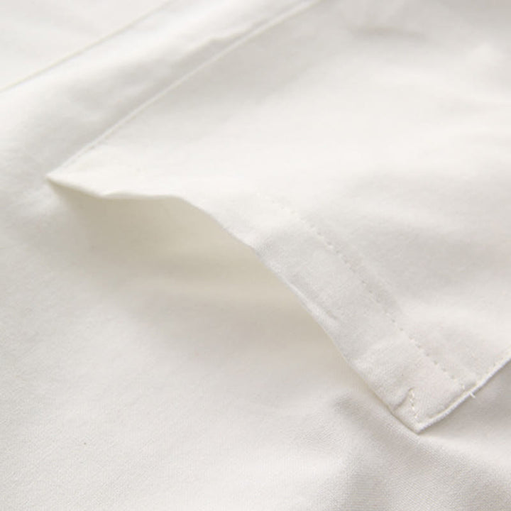 Buddha Stones Chiński Żaba-Guzik Tang Suit Męska Koszula Bawełniana Z Krótkim Rękawem I Kieszeniami - image 7