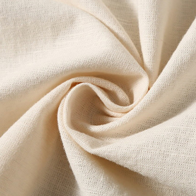 Koszula męska z krótkim rękawem i bawełną z lnu Buddha Stones Summer Button Down - image 14