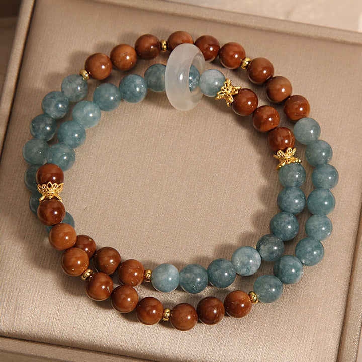 Bransoletka z jadeitu i Buddha Stones Kuka Seed Wealth Luck