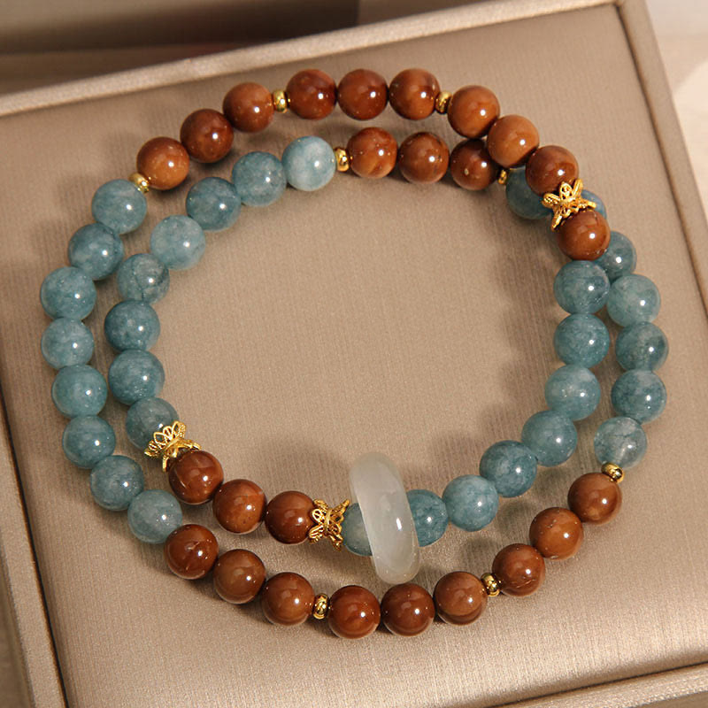 Bransoletka z jadeitu i Buddha Stones Kuka Seed Wealth Luck