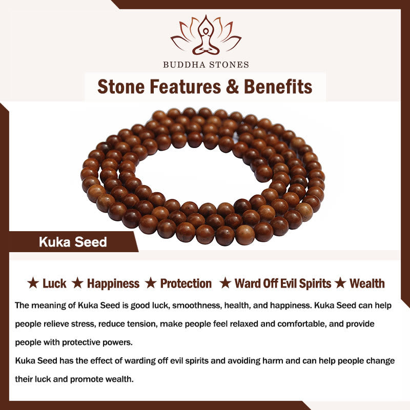 Naturalna bransoletka Buddha Stones Alashan Agate Kuka Seed Encourage