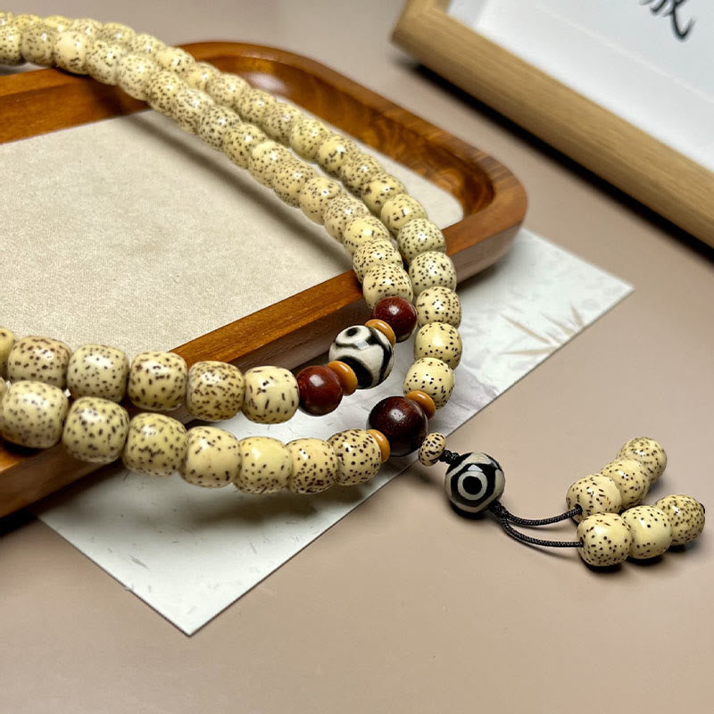 Buddha Stones 108 Mala Koraliki Bodhi Nasiona Dzi Koralik Trzymający Z dala Złe Duchy Bransoletka