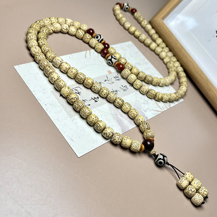 Buddha Stones 108 Mala Koraliki Bodhi Nasiona Dzi Koralik Trzymający Z dala Złe Duchy Bransoletka